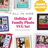 All in One Holiday and Family Photo Frame SVG Bundle