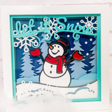 Christmas Shadowbox SVG File Bundle 3D Layered Christmas SVG